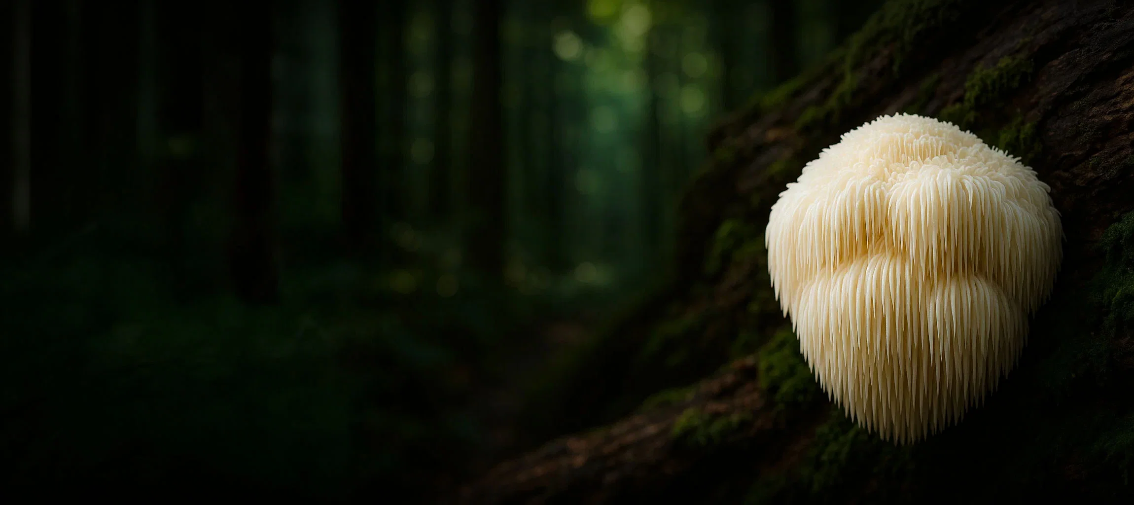 Lion's Mane mushroom close-up
