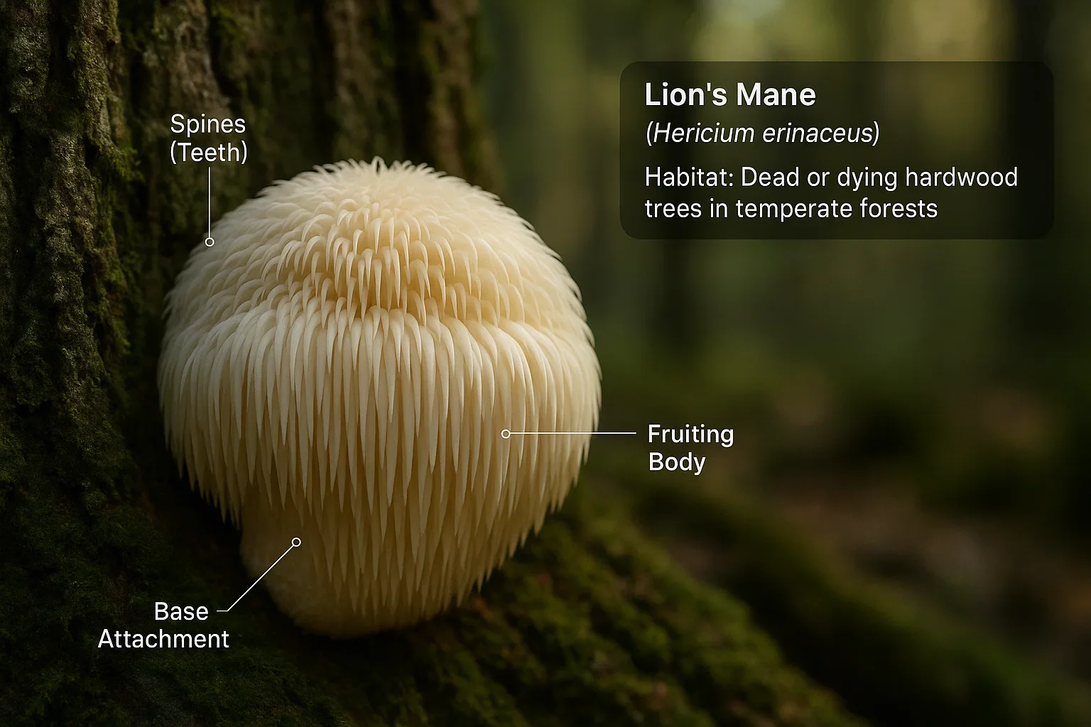Lion's Mane Mushroom (Hericium erinaceus)