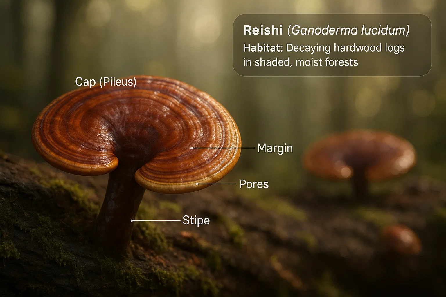 Reishi Mushroom (Ganoderma lucidum)