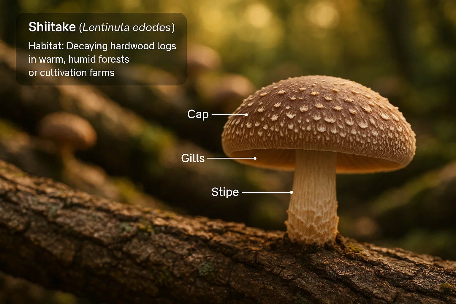 Shiitake Mushroom (Lentinula edodes)