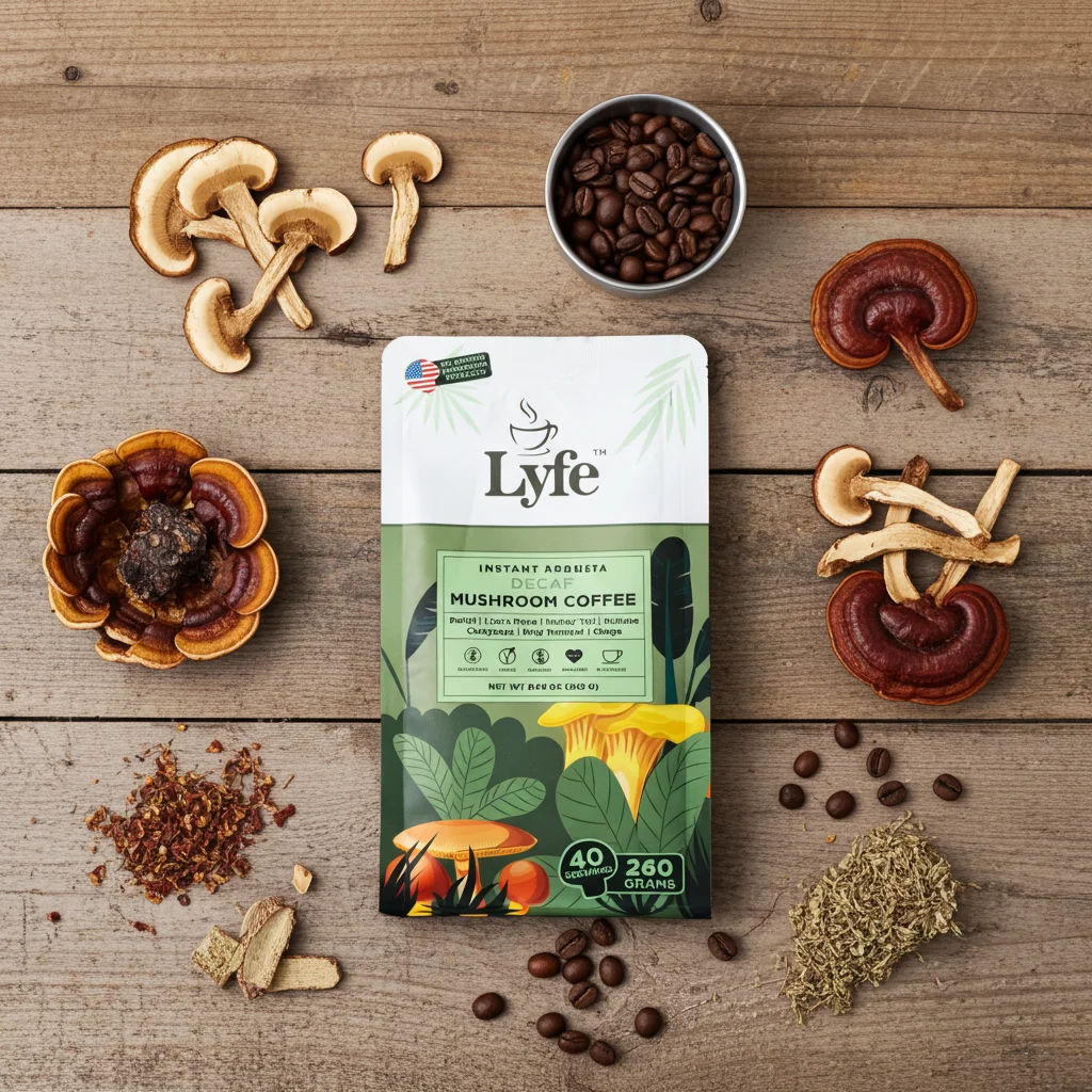 Various mushroom supplement forms